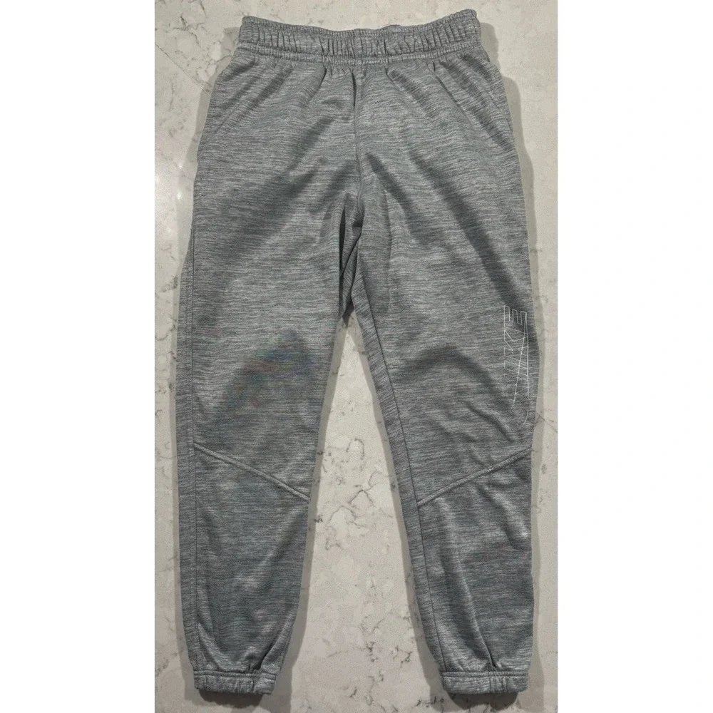 Nike Joggers Sweatpants Youth Large Gray Therma-Fit Athleisure Lounge Casual